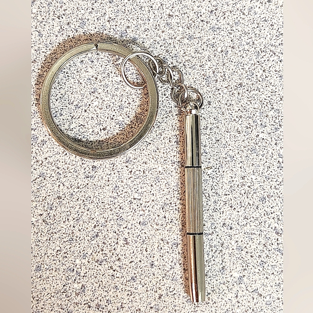 Restoration Hardware Mini Philips Head Screwdriver Keychain